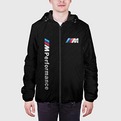Куртка с капюшоном мужская BMW M PERFORMANCE CARBON КАРБОН, цвет: 3D-черный — фото 2