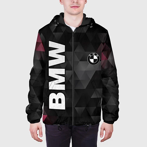Мужская куртка BMW: Polygon / 3D-Черный – фото 3