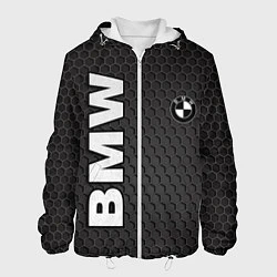 Куртка с капюшоном мужская BMW, цвет: 3D-белый