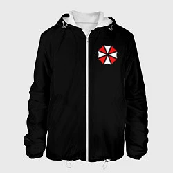 Куртка с капюшоном мужская UMBRELLA CORP, цвет: 3D-белый