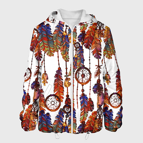 Мужская куртка Бохо перья / 3D-Белый – фото 1
