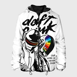 Куртка с капюшоном мужская Daft Punk: Our work is never over, цвет: 3D-черный