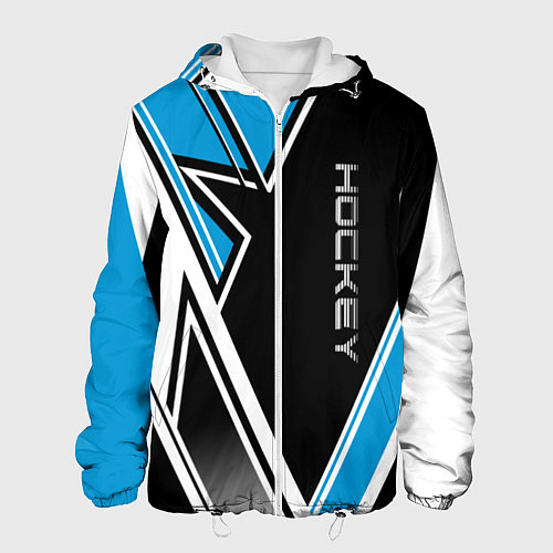 Мужская куртка Hockey black blue white / 3D-Белый – фото 1
