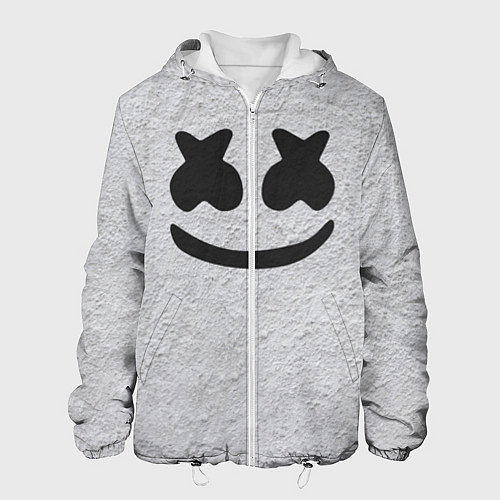 Мужская куртка Marshmello: Grey Face / 3D-Белый – фото 1