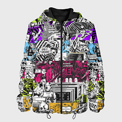 Куртка с капюшоном мужская Watch Dogs: Pattern, цвет: 3D-черный