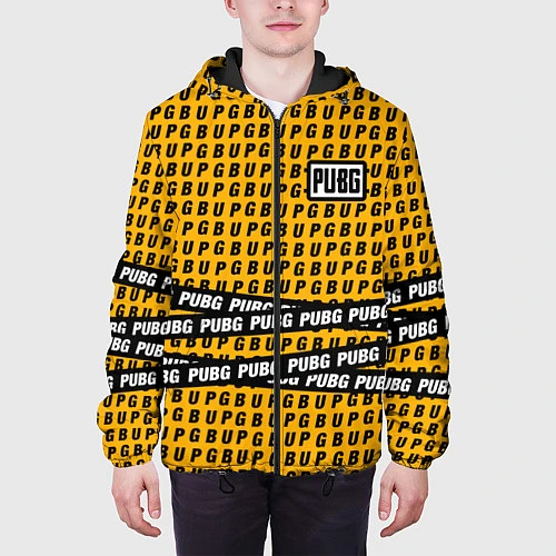 Мужская куртка PUBG Life: Yellow Style / 3D-Черный – фото 3