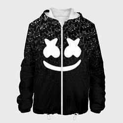 Куртка с капюшоном мужская Marshmello Black, цвет: 3D-белый