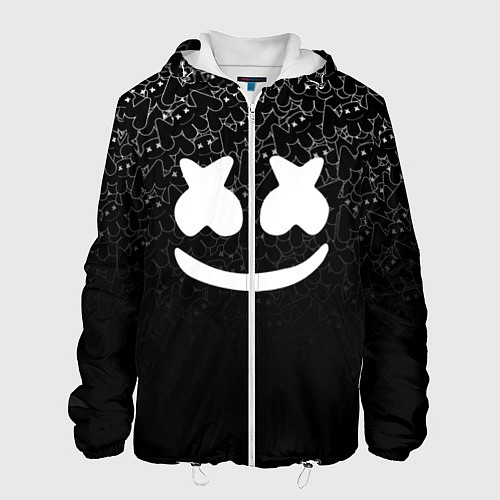 Мужская куртка Marshmello Black / 3D-Белый – фото 1