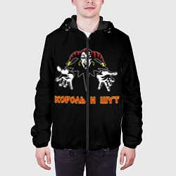 Куртка с капюшоном мужская КОРОЛЬ И ШУТ, цвет: 3D-черный — фото 2