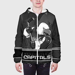 Куртка с капюшоном мужская Washington Capitals: Mono, цвет: 3D-белый — фото 2