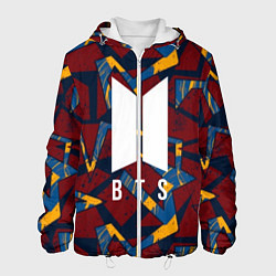 Куртка с капюшоном мужская BTS: Geo Abstract, цвет: 3D-белый