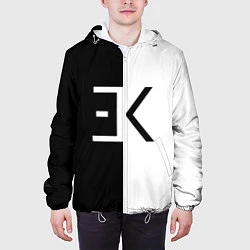 Куртка с капюшоном мужская Егор Крид: ЕК, цвет: 3D-белый — фото 2