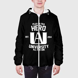 Куртка с капюшоном мужская My Hero Academia белый лого, цвет: 3D-белый — фото 2
