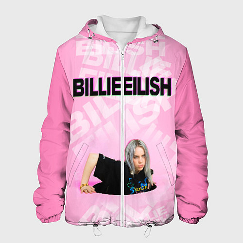 Мужская куртка Billie Eilish: Pink Mood / 3D-Белый – фото 1