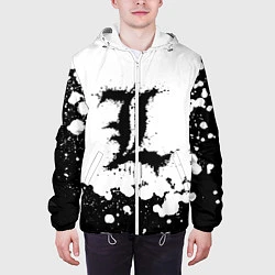 Куртка с капюшоном мужская L letter snow, цвет: 3D-белый — фото 2