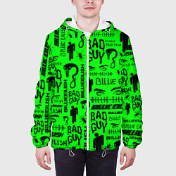 Куртка с капюшоном мужская Billie Eilish: Bad Guy, цвет: 3D-белый — фото 2