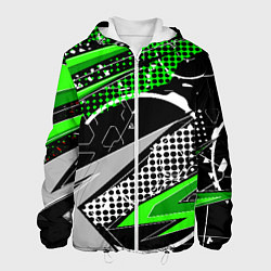 Мужская куртка Black and green corners