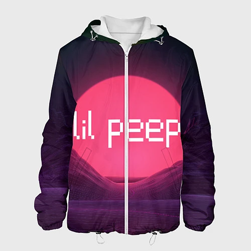 Мужская куртка Lil peepLogo / 3D-Белый – фото 1