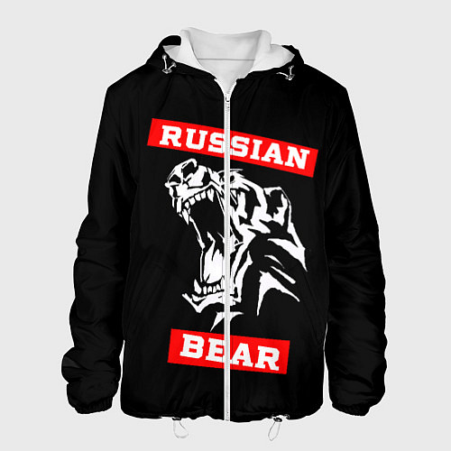 Мужская куртка RUSSIAN BEAR - WILD POWER / 3D-Белый – фото 1