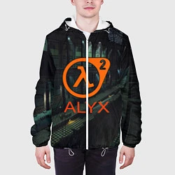 Куртка с капюшоном мужская Half-life 2 ALYX, цвет: 3D-белый — фото 2