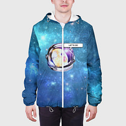 Куртка с капюшоном мужская Space Parrot, цвет: 3D-белый — фото 2