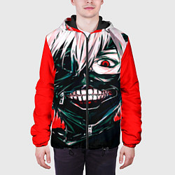 Куртка с капюшоном мужская Токийский Гуль, цвет: 3D-черный — фото 2