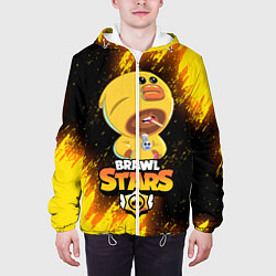 Куртка с капюшоном мужская BRAWL STARS SALLY LEON, цвет: 3D-белый — фото 2