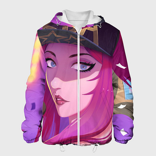 Мужская куртка League Of Legends Акали / 3D-Белый – фото 1