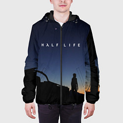 Куртка с капюшоном мужская HALF-LIFE, цвет: 3D-черный — фото 2