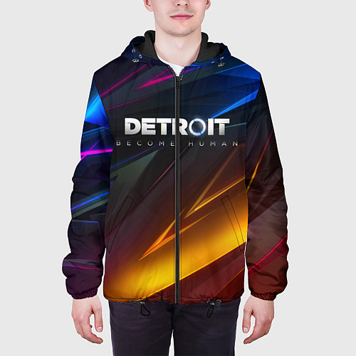 Мужская куртка DETROIT BECOME HUMAN / 3D-Черный – фото 3