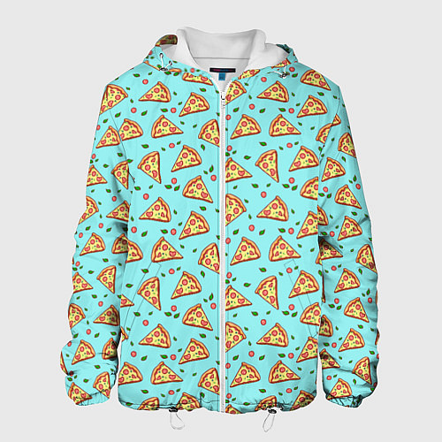Мужская куртка Пицца / 3D-Белый – фото 1