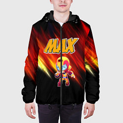 Куртка с капюшоном мужская Brawl Stars Мах, цвет: 3D-черный — фото 2
