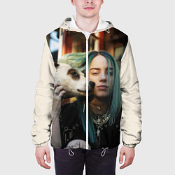 Куртка с капюшоном мужская BILLIE EILISH, цвет: 3D-белый — фото 2