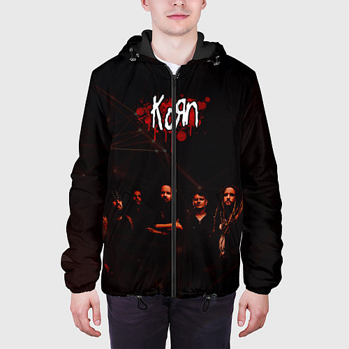 Мужская куртка Korn / 3D-Черный – фото 3