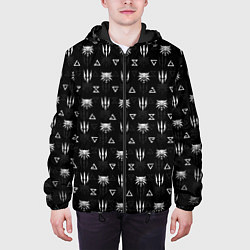 Куртка с капюшоном мужская ВЕДЬМАК, цвет: 3D-черный — фото 2