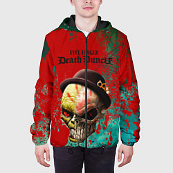 Куртка с капюшоном мужская Five finger death punch, цвет: 3D-черный — фото 2