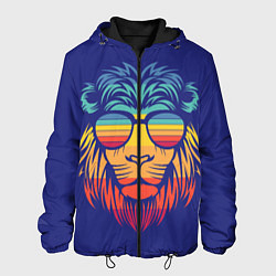 Куртка с капюшоном мужская LION2, цвет: 3D-черный