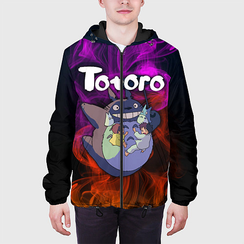 Мужская куртка Totoro / 3D-Черный – фото 3