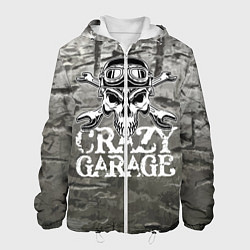 Куртка с капюшоном мужская Crazy garage, цвет: 3D-белый