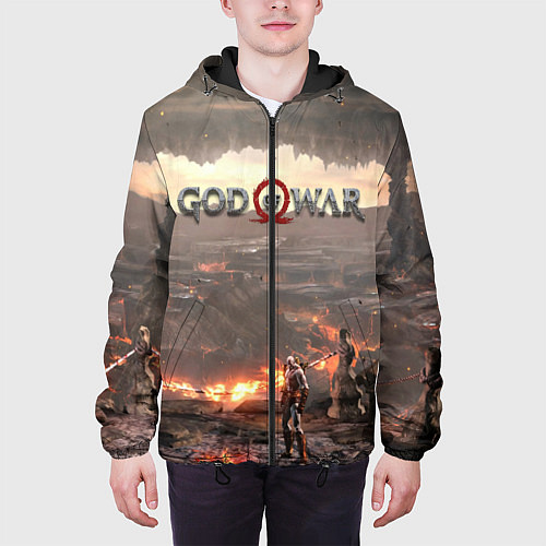 Мужская куртка GOD OF WAR / 3D-Черный – фото 3