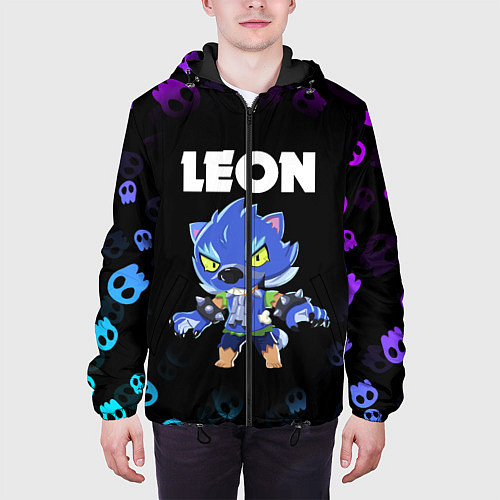 Мужская куртка BRAWL STARS LEON / 3D-Черный – фото 3