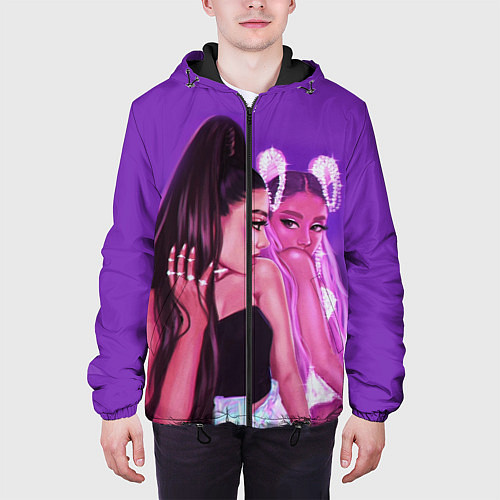 Мужская куртка Ariana Grande Ариана Гранде / 3D-Черный – фото 3