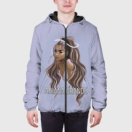 Мужская куртка Ariana Grande Ариана Гранде / 3D-Черный – фото 3