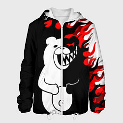 Куртка с капюшоном мужская MONOKUMA, цвет: 3D-белый