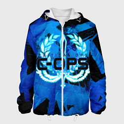 Куртка с капюшоном мужская C-OPS, цвет: 3D-белый