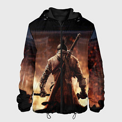 Куртка с капюшоном мужская Sekiro shadows die twice, цвет: 3D-черный