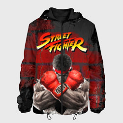 Куртка с капюшоном мужская Street Fighter, цвет: 3D-черный