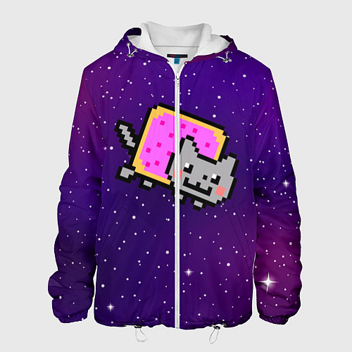Мужская куртка Nyan Cat / 3D-Белый – фото 1