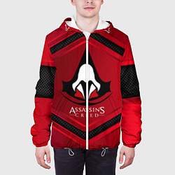 Куртка с капюшоном мужская Assasin's creed, цвет: 3D-белый — фото 2