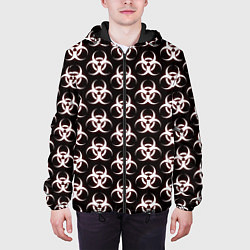 Куртка с капюшоном мужская Plague inc Biohazard, цвет: 3D-черный — фото 2